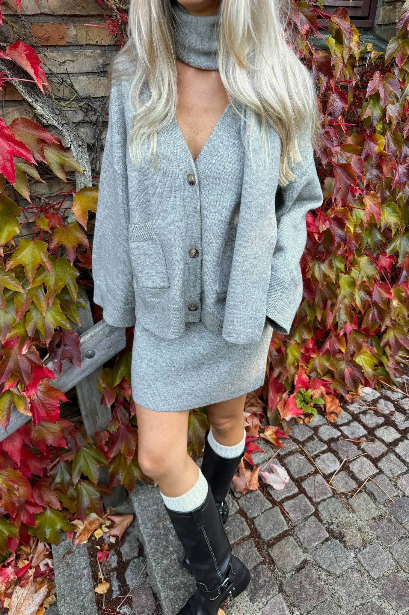 MollyIC Cardigan - Grå