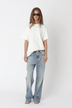 Staff Boxy Tee - Washed White